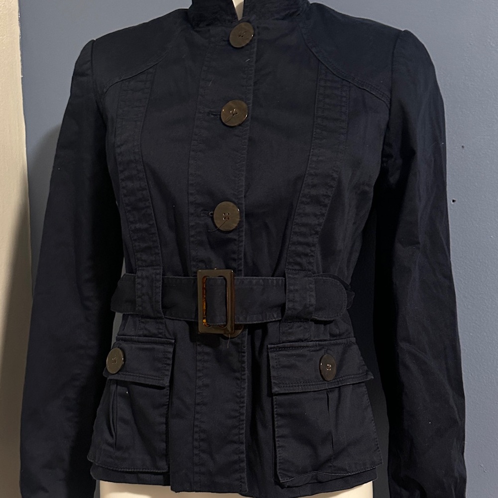 George Women's Dark Blue Utility Jacket with Belt